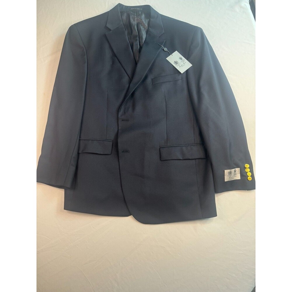 Austin Reed Signature Sports Coat Mens Size 48S 2 Button Navy Single Breasted